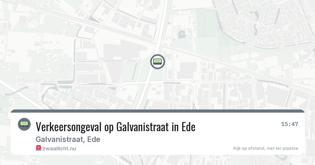 Verkeersongeval op Galvanistraat in Ede — 16 jul 2026