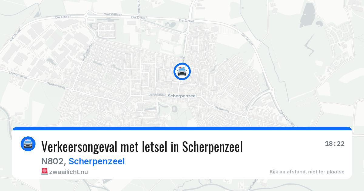 Verkeersongeval met letsel in Scherpenzeel — 3 apr 2026