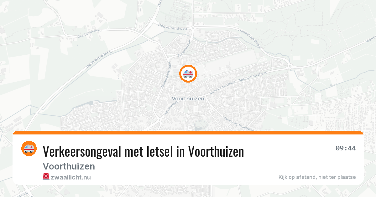 Verkeersongeval met letsel in Voorthuizen — 21 apr 2026
