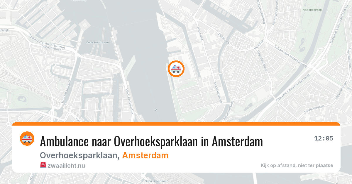 Ambulance naar Overhoeksparklaan in Amsterdam — 30 mrt 2026