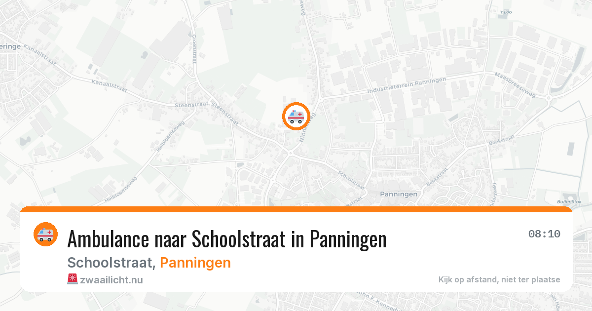 Ambulance naar Schoolstraat in Panningen — 3 jun 2026
