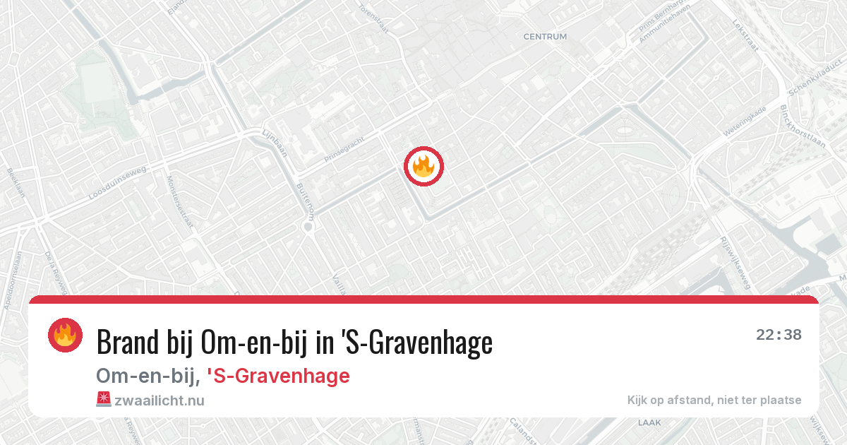 Brand bij Om-en-bij in 'S-Gravenhage — 17 mei 2026