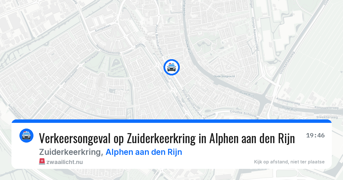 Verkeersongeval op Zuiderkeerkring in Alphen aan den Rijn — 17 mrt 2026