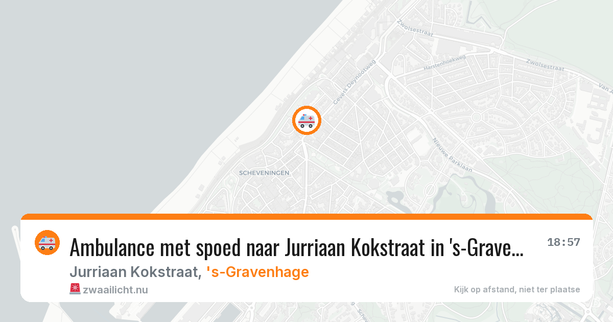 Ambulance met spoed naar Jurriaan Kokstraat in 's-Gravenhage — 27 apr 2026