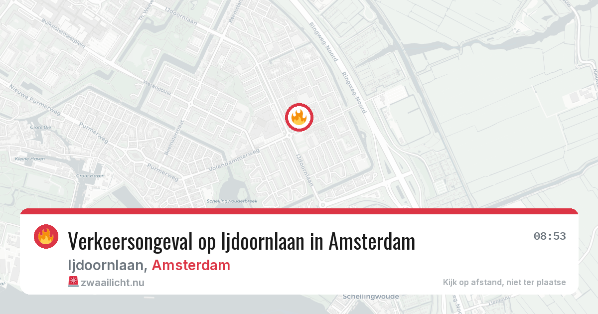 Verkeersongeval op Ijdoornlaan in Amsterdam — 20 mei 2026