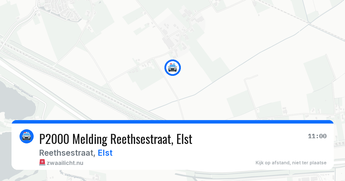P2000 Melding Reethsestraat, Elst — 18 mei 2026