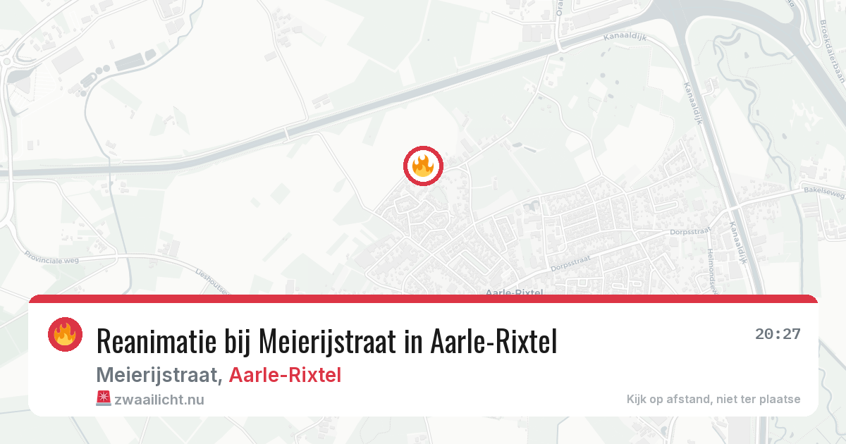 Reanimatie bij Meierijstraat in Aarle-Rixtel — 1 jul 2026