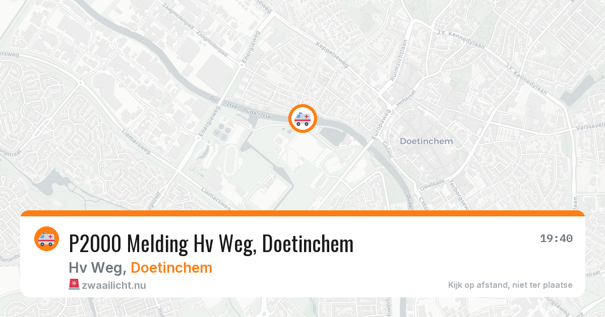 P2000 Melding Hv Weg, Doetinchem — 14 mei 2026