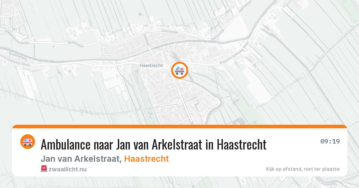 Ambulance naar Jan van Arkelstraat in Haastrecht — 23 jul 2026