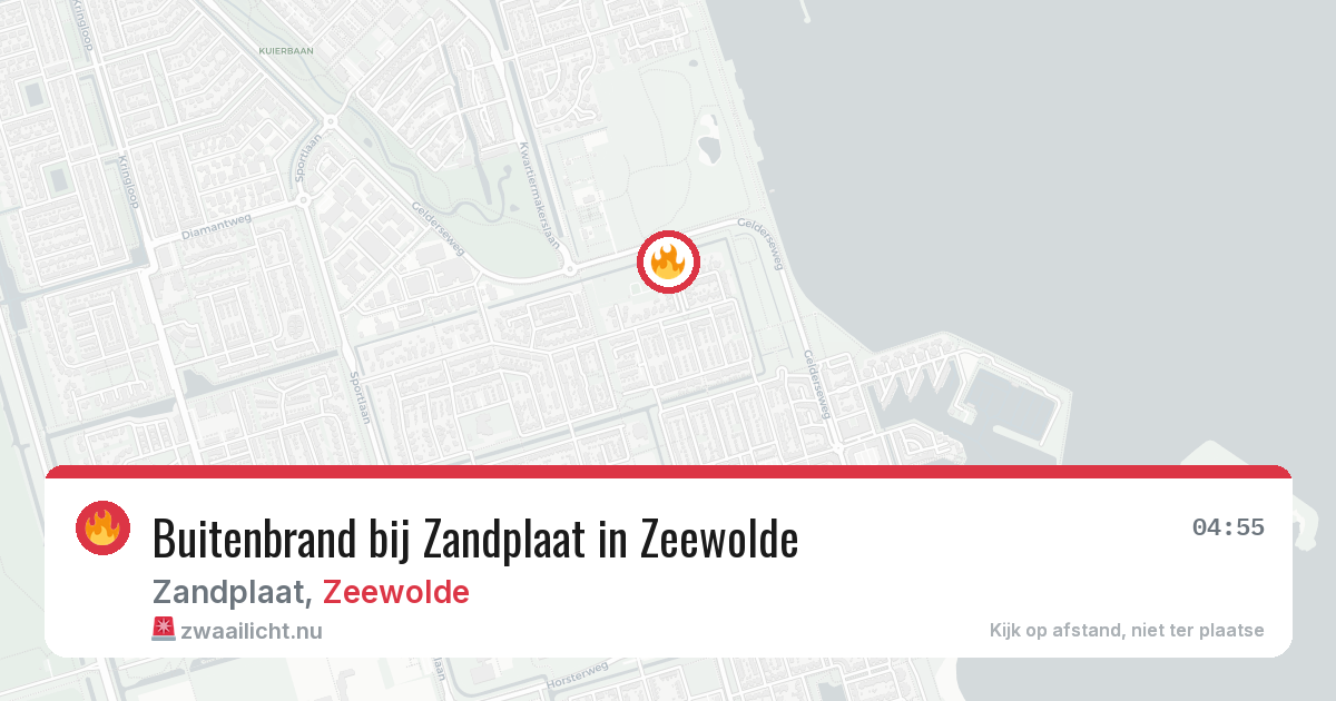 Buitenbrand bij Zandplaat in Zeewolde — 13 jul 2026