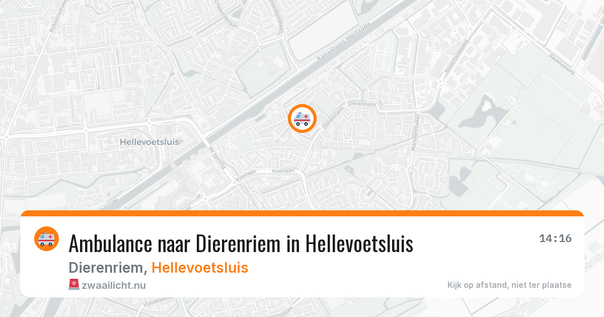 Ambulance naar Dierenriem in Hellevoetsluis — 13 jul 2026