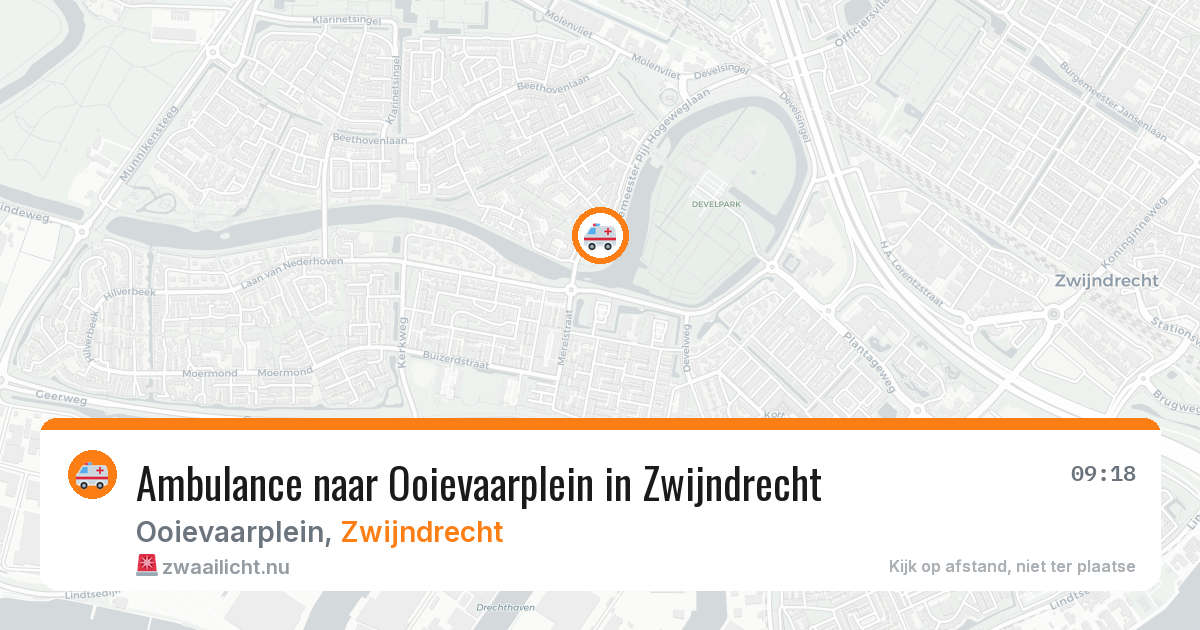 Ambulance naar Ooievaarplein in Zwijndrecht — 8 apr 2026