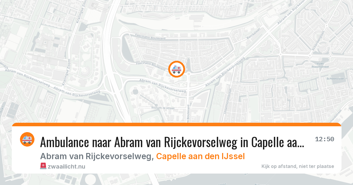 Ambulance naar Abram van Rijckevorselweg in Capelle aan den IJssel — 13 jul 2026