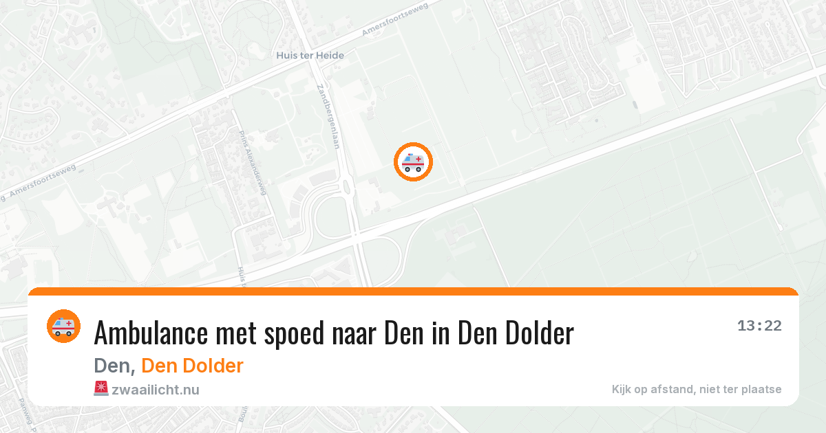 Ambulance met spoed naar Den in Den Dolder — 9 apr 2026