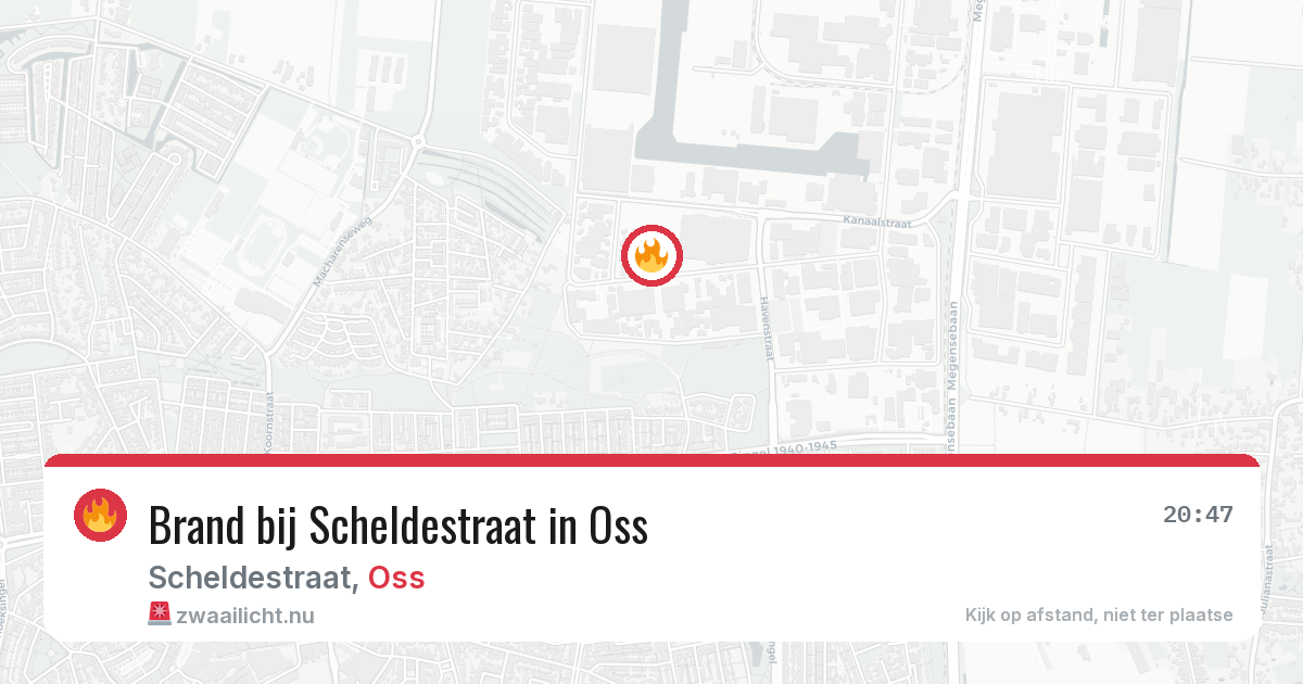 Brand bij Scheldestraat in Oss — 9 jul 2026