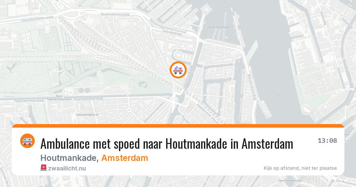 Ambulance met spoed naar Houtmankade in Amsterdam — 1 apr 2026