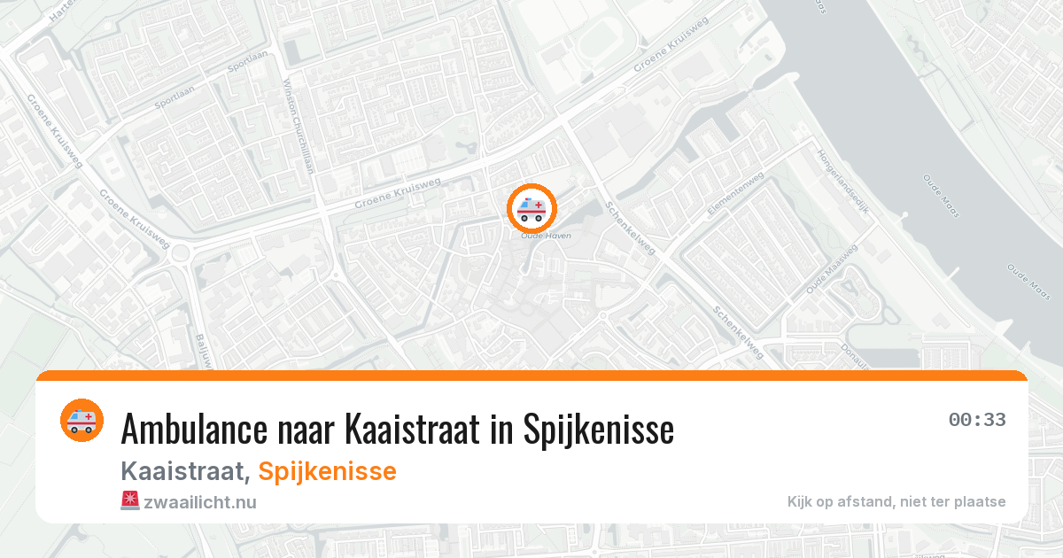 Ambulance naar Kaaistraat in Spijkenisse — 23 jul 2026