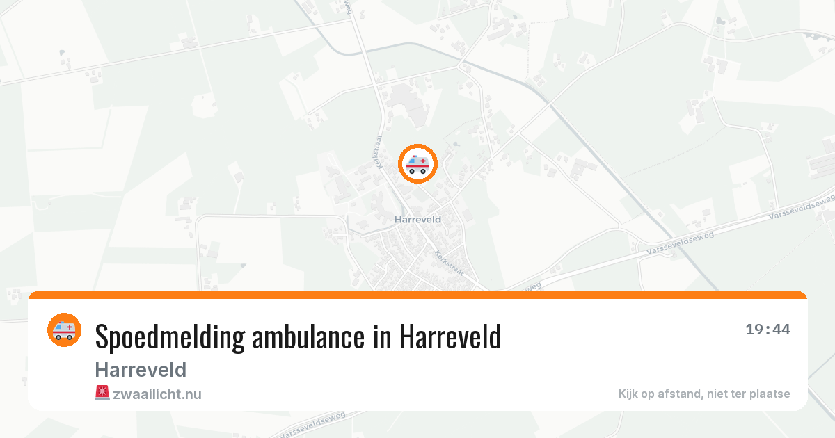Spoedmelding ambulance in Harreveld — 24 mei 2026