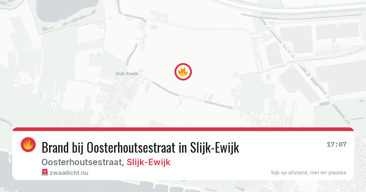 Brand bij Oosterhoutsestraat in Slijk-Ewijk — 23 jul 2026