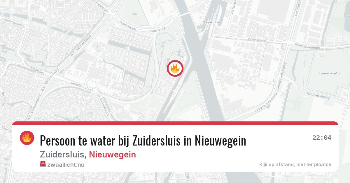 Persoon te water bij Zuidersluis in Nieuwegein — 16 mei 2026