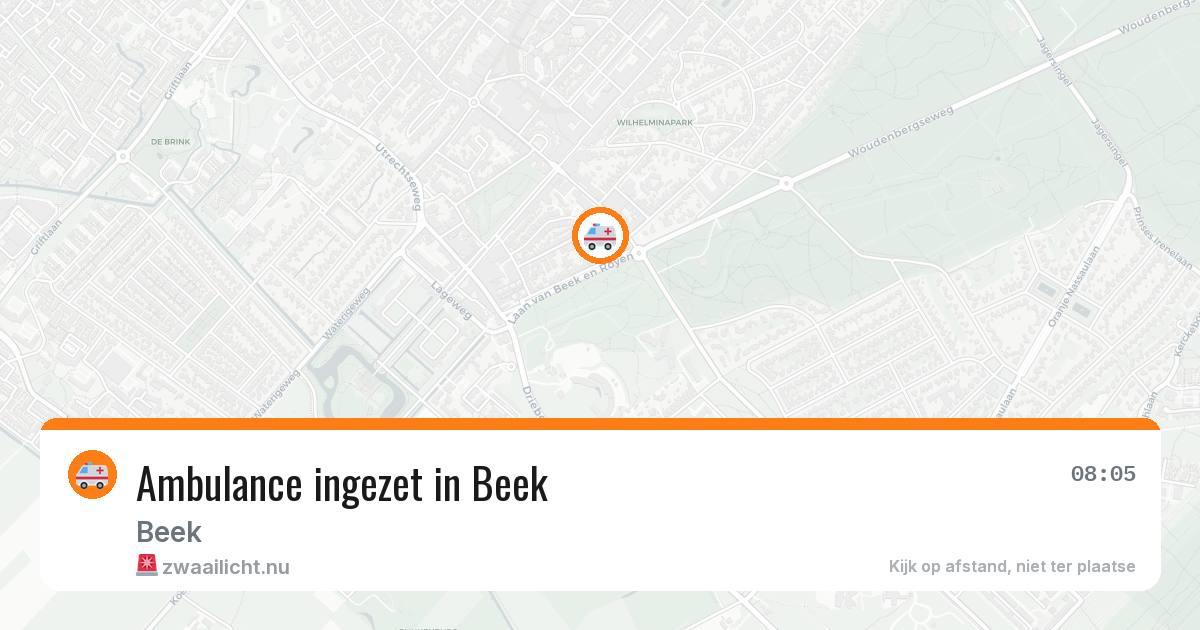 Ambulance ingezet in Beek — 31 mrt 2026