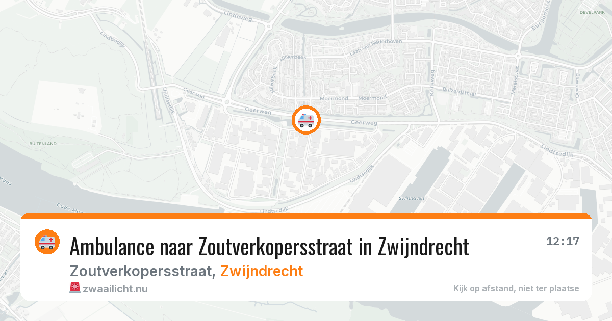 Ambulance naar Zoutverkopersstraat in Zwijndrecht — 1 jun 2026