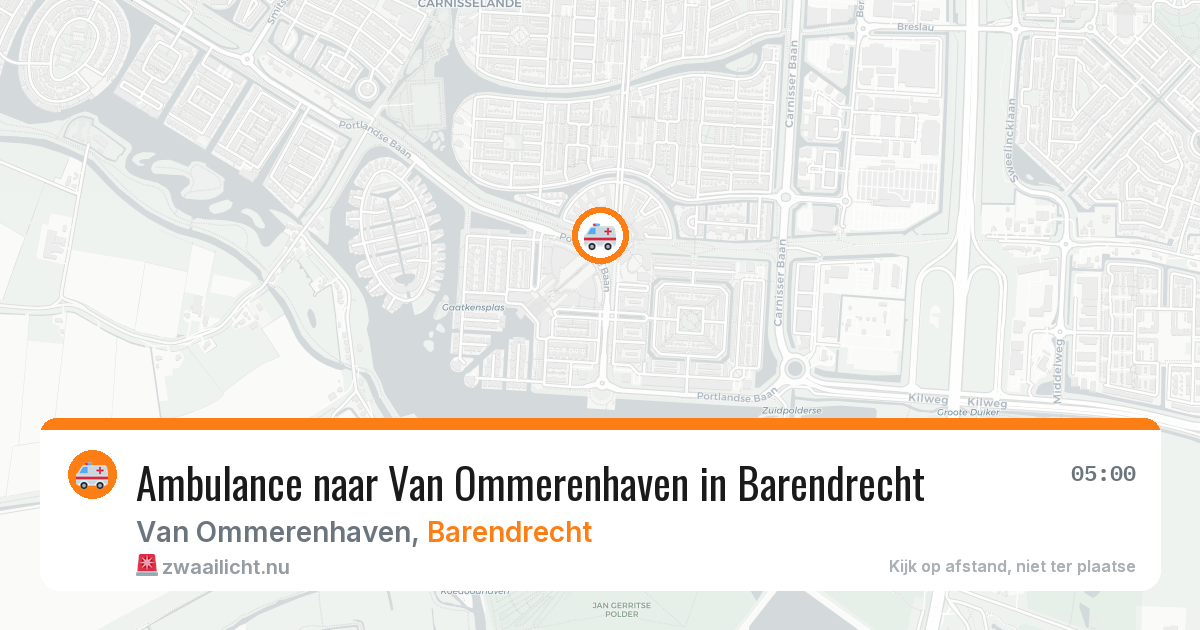 Ambulance naar Van Ommerenhaven in Barendrecht — 26 jul 2026