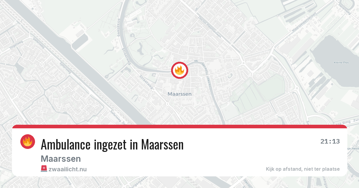 Ambulance ingezet in Maarssen — 14 mei 2026