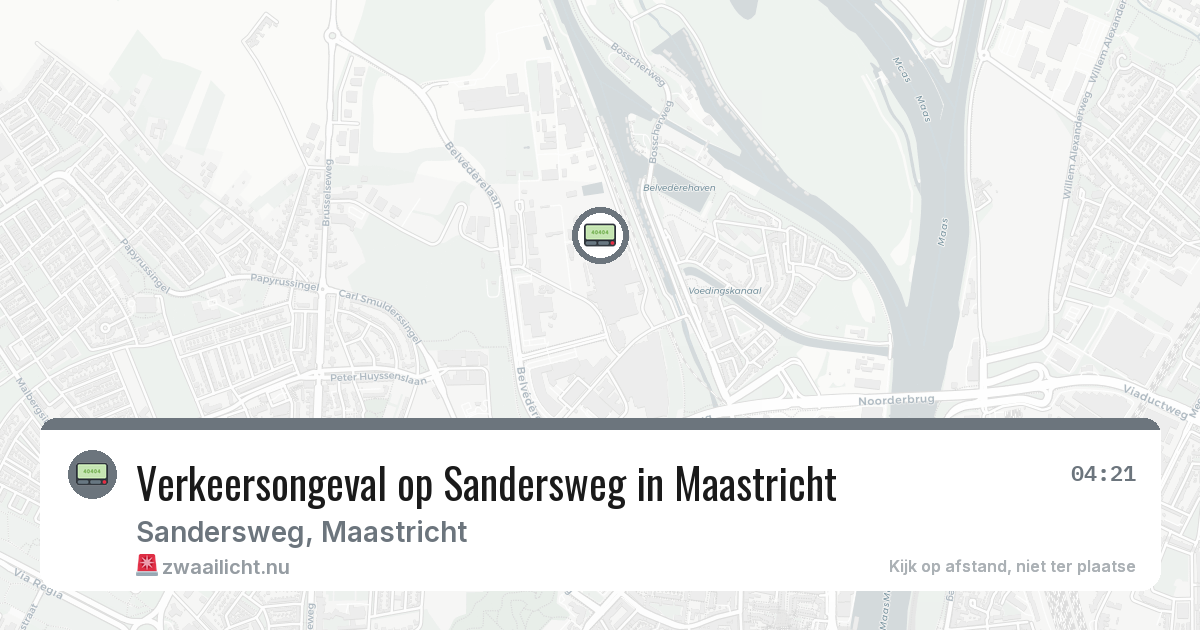 Verkeersongeval op Sandersweg in Maastricht — 23 jul 2026