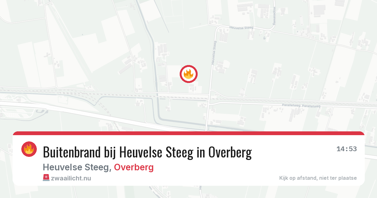 Buitenbrand bij Heuvelse Steeg in Overberg — 16 apr 2026