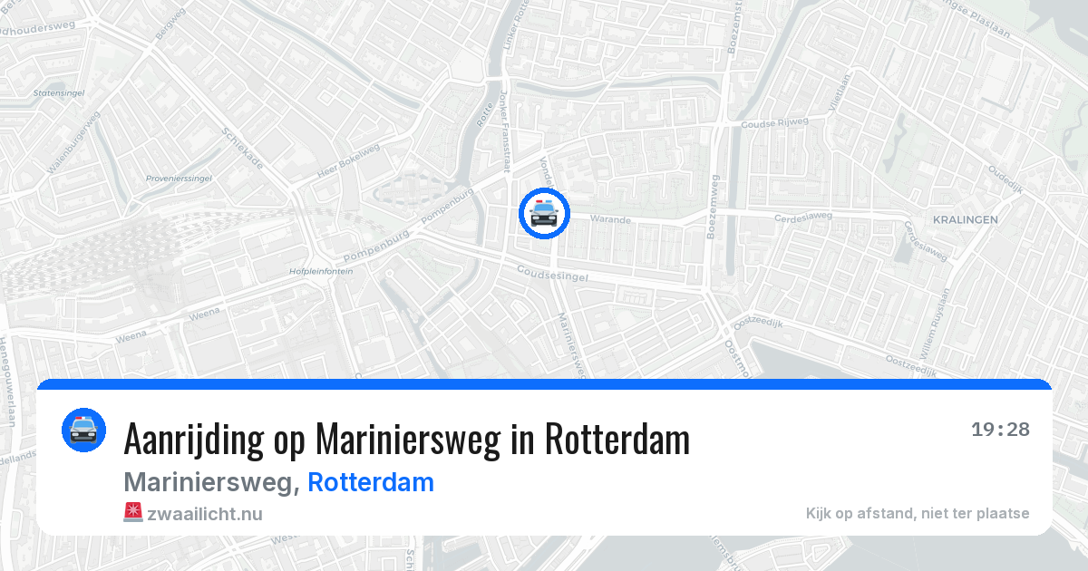 Aanrijding op Mariniersweg in Rotterdam — 7 jun 2026