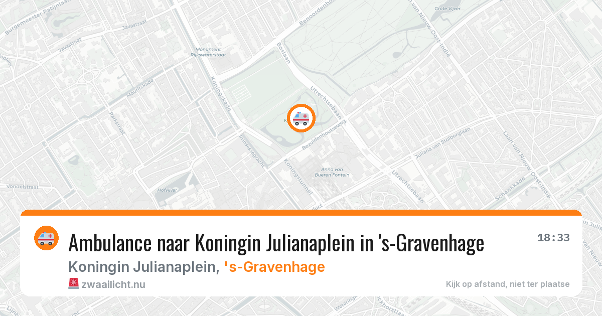 Ambulance naar Koningin Julianaplein in 's-Gravenhage — 20 mei 2026