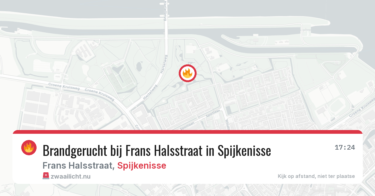 Brandgerucht bij Frans Halsstraat in Spijkenisse — 19 mei 2026