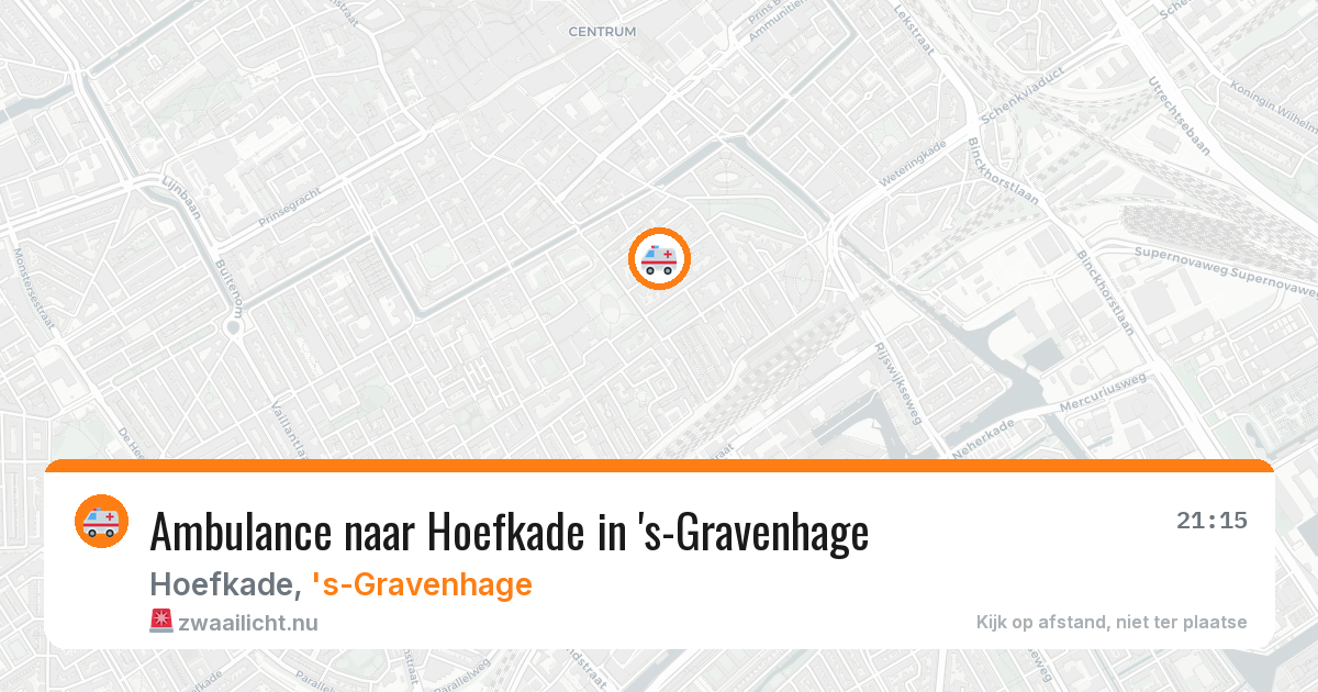 Ambulance naar Hoefkade in 's-Gravenhage — 23 mrt 2026