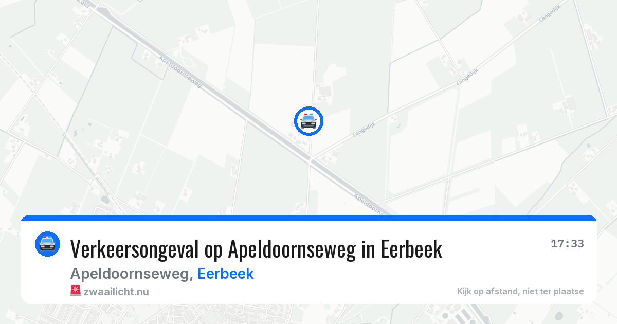 Verkeersongeval op Apeldoornseweg in Eerbeek — 10 feb 2026