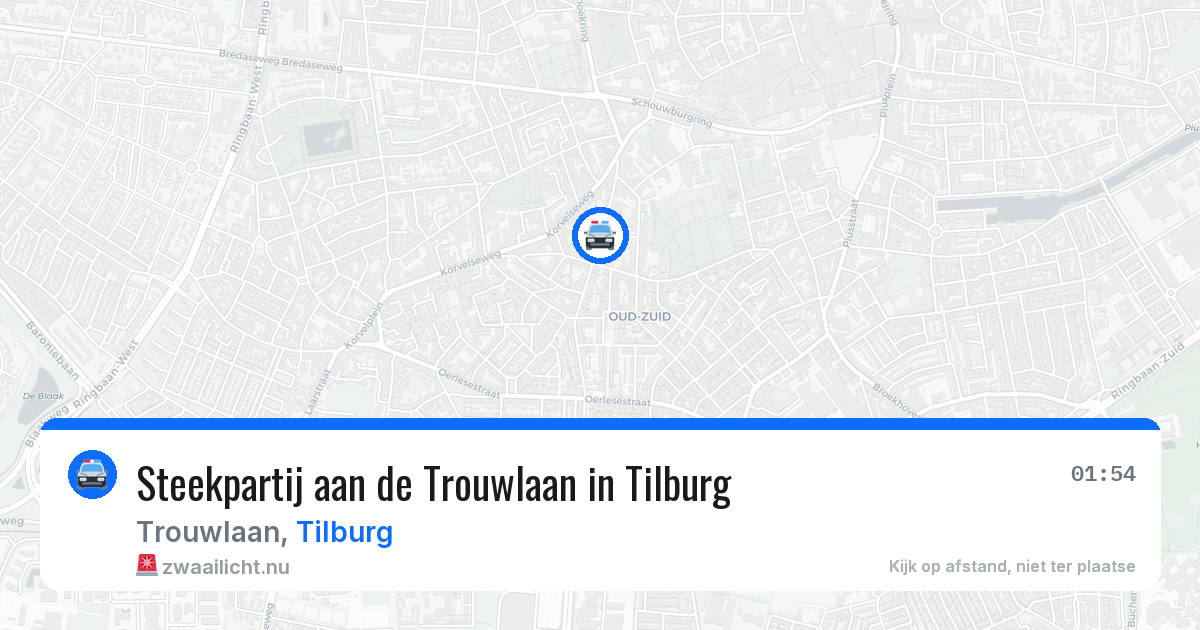 Steekpartij aan de Trouwlaan in Tilburg — 25 mei 2026