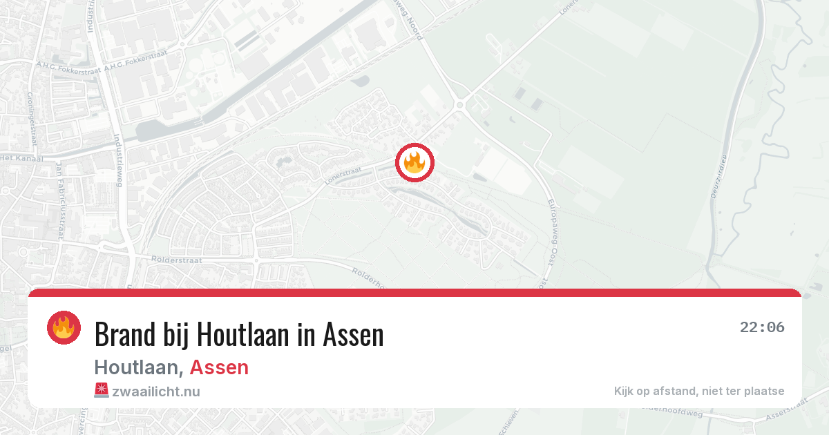 Brand bij Houtlaan in Assen — 23 mei 2026