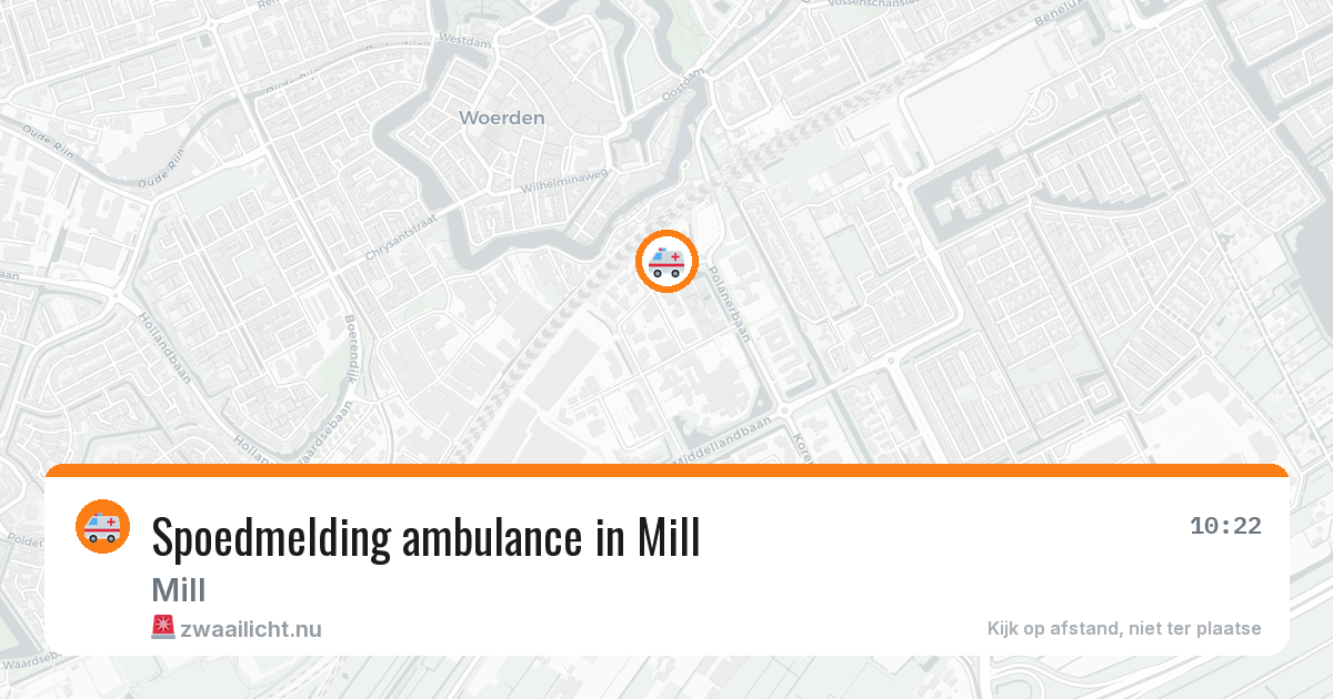 Spoedmelding ambulance in Mill — 25 jan 2026