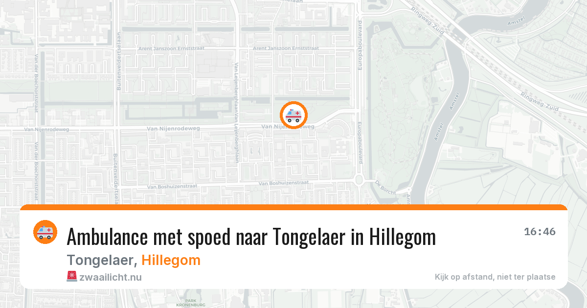 Ambulance met spoed naar Tongelaer in Hillegom — 18 jan 2026