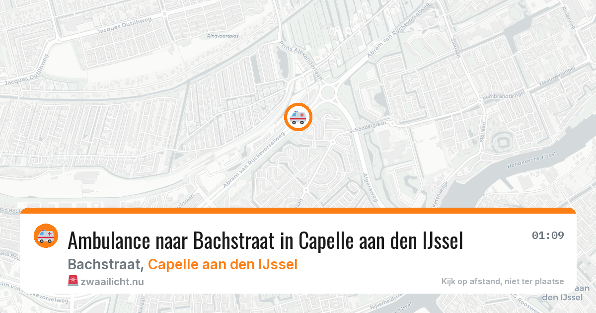 Ambulance naar Bachstraat in Capelle aan den IJssel — 31 mei 2026
