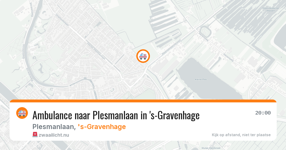 Ambulance naar Plesmanlaan in 's-Gravenhage — 3 apr 2026