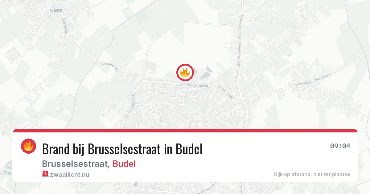 Brand bij Brusselsestraat in Budel — 7 apr 2026