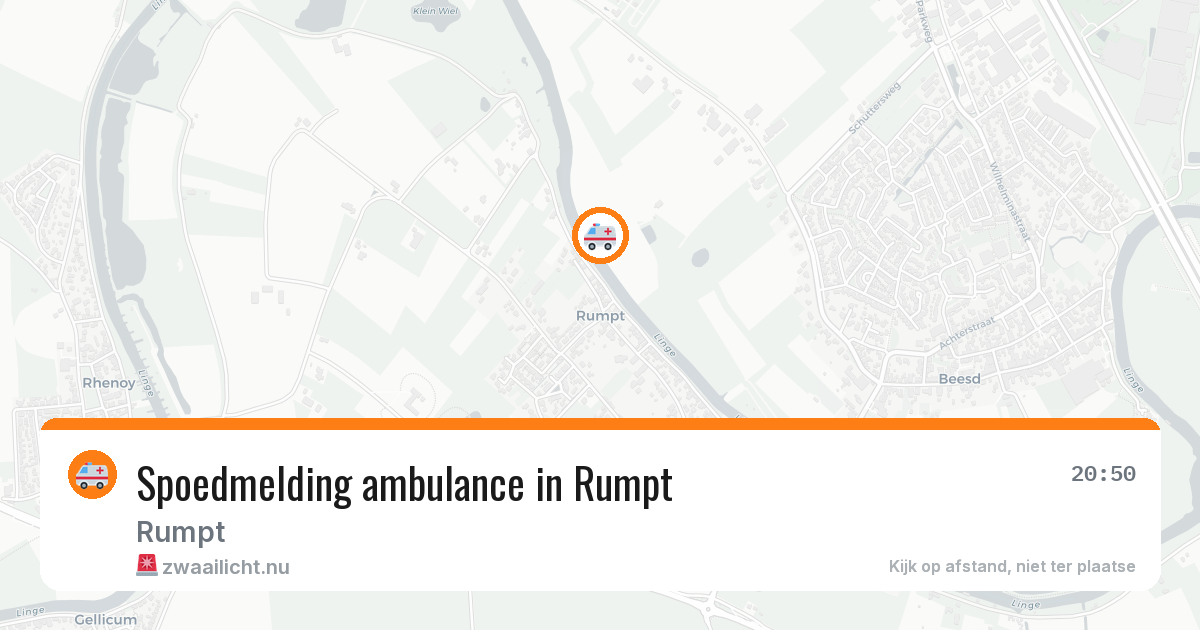 Spoedmelding ambulance in Rumpt — 30 mei 2026
