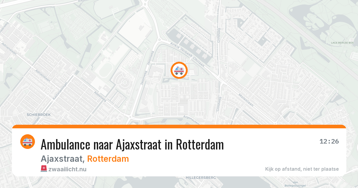 Ambulance naar Ajaxstraat in Rotterdam — 9 jun 2026