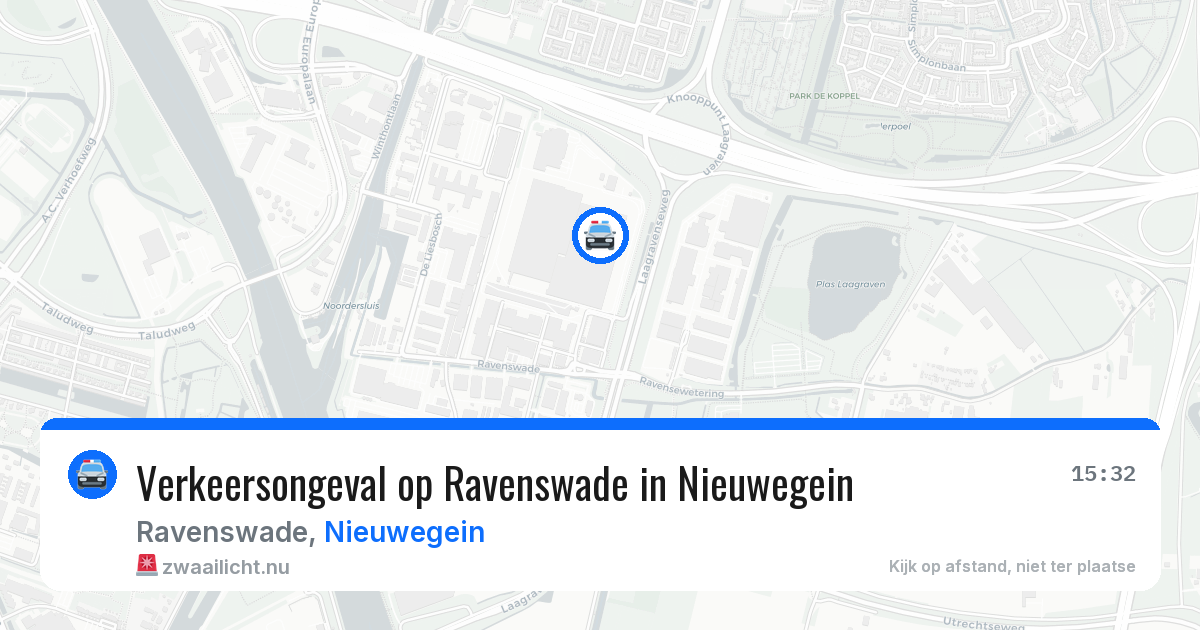 Verkeersongeval op Ravenswade in Nieuwegein — 14 jul 2026