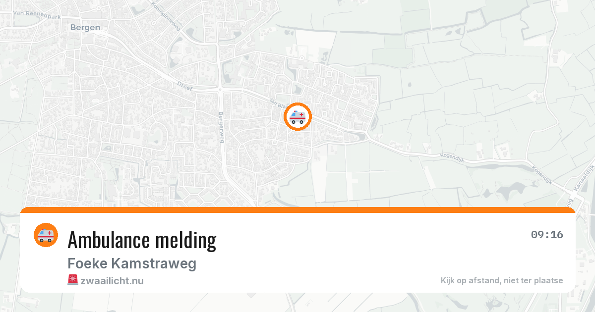 Ambulance melding — 4 mei 2026