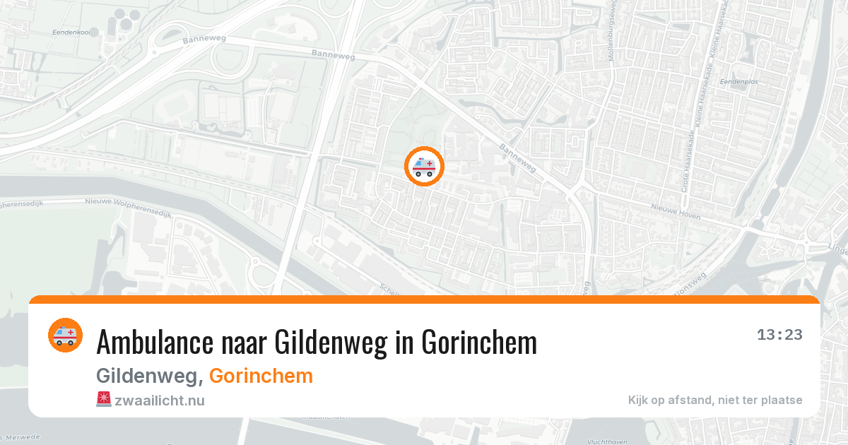 Ambulance naar Gildenweg in Gorinchem — 19 mei 2026