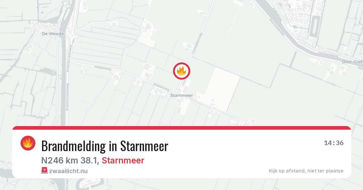 Brandmelding in Starnmeer — 4 apr 2026