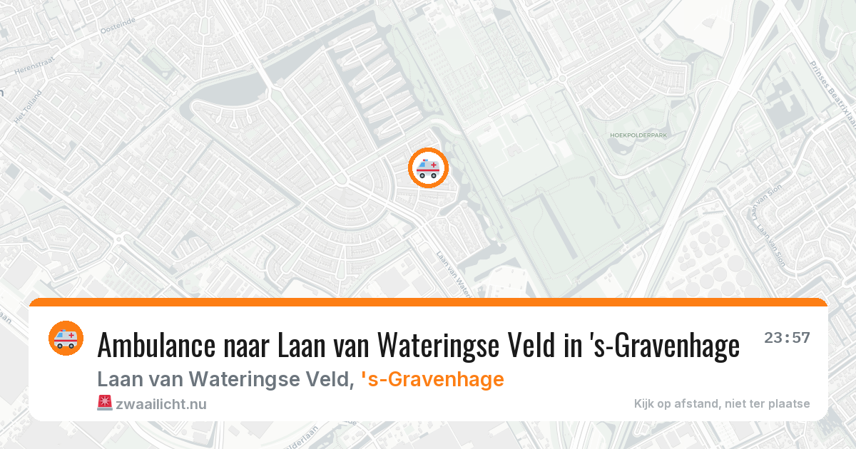 Ambulance naar Laan van Wateringse Veld in 's-Gravenhage — 10 apr 2026