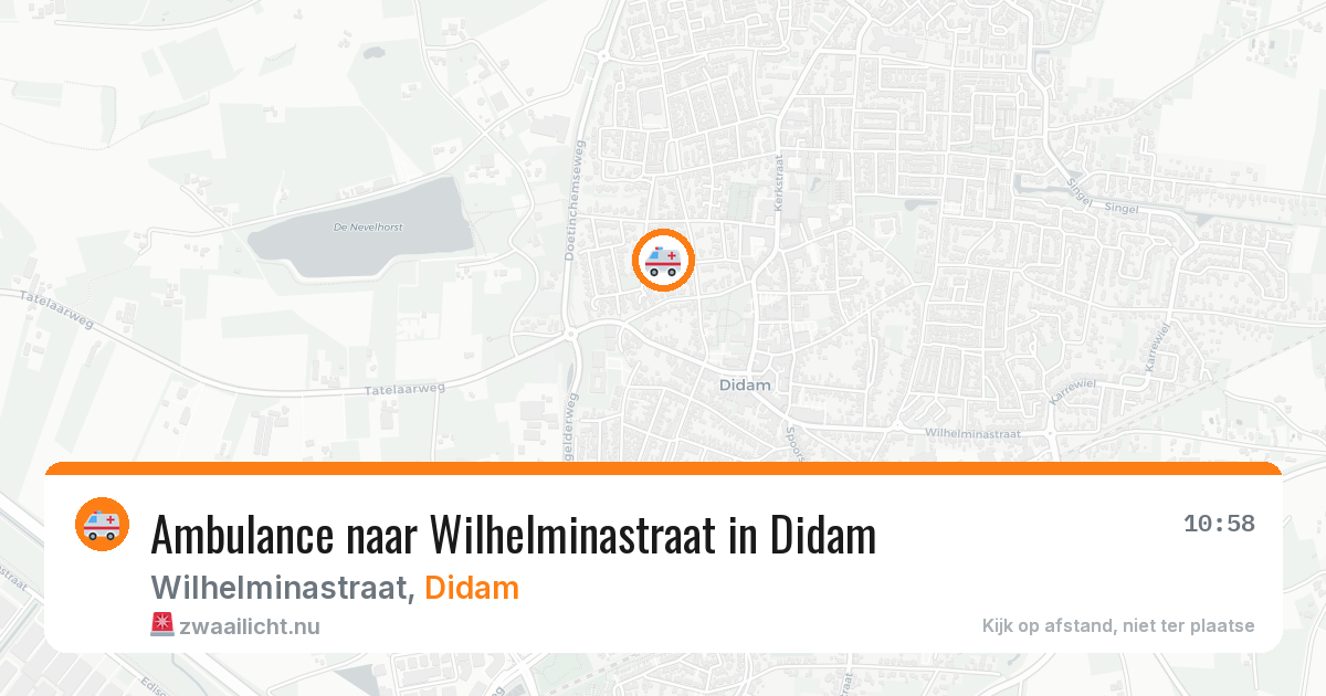 Ambulance naar Wilhelminastraat in Didam — 24 mei 2026